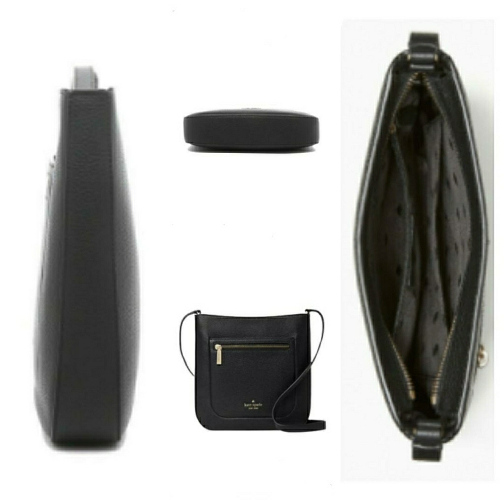 SOLD-Kate Spade Leila Top Zip Crossbody Black - Picture 2 of 12